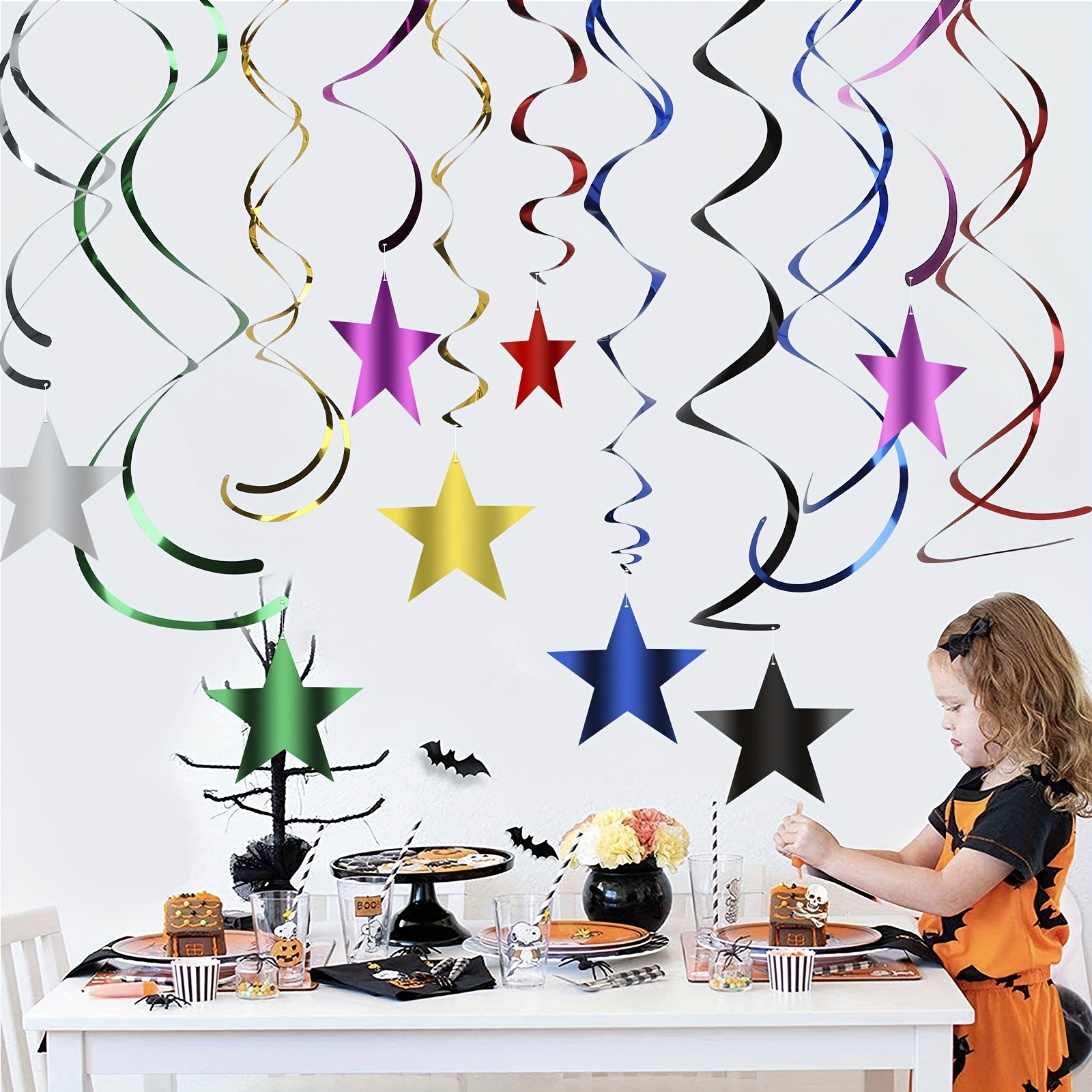 Swirl Decor Colorful Streamers Suitable For Parties - Temu