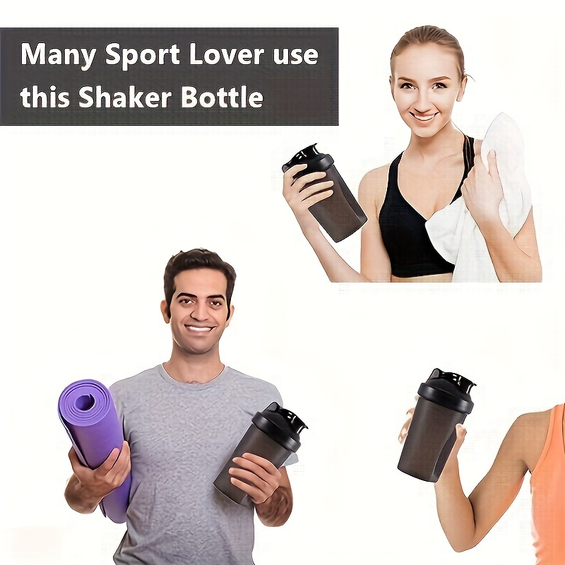 Sports Shaker Water Cup With Small Metal Stirring Ball, Protein Mixing  Water Bottle For Sports, Fitness - Temu United Arab Emirates