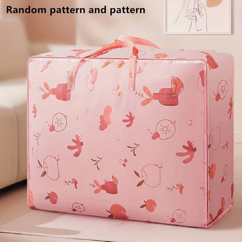 1pc Random Large Quilt Storage Bag,Clothes Storage Bag, Clothes