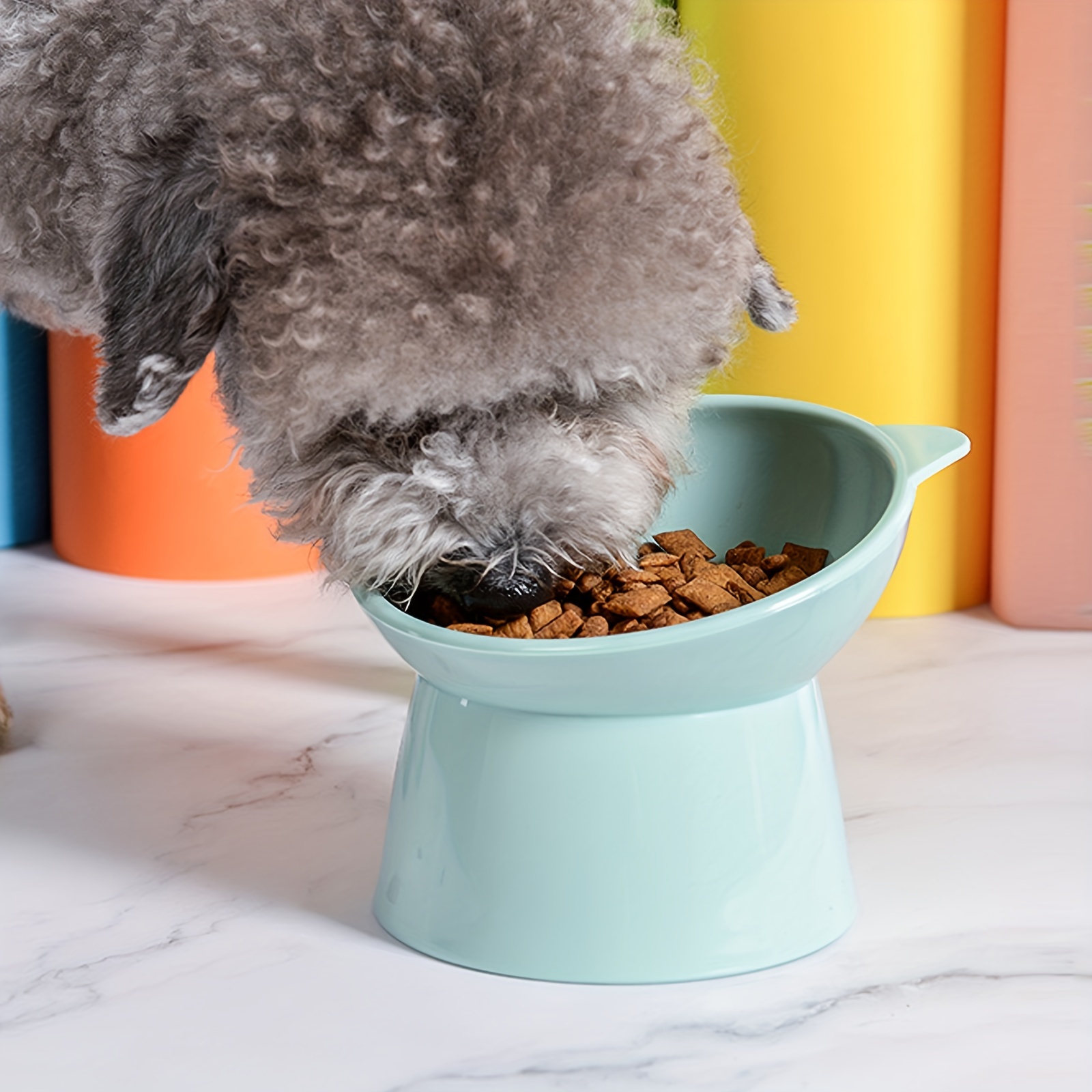 Raised Non-slip Ceramic Pet Food Bowl - Perfect For Cats & Dogs! - Temu