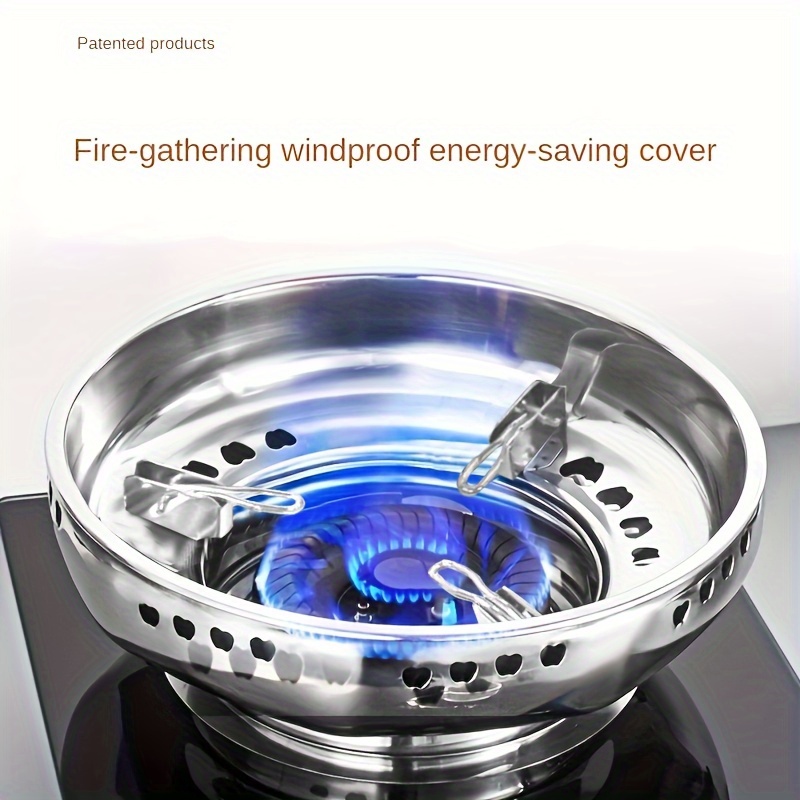 Stainless Steel Wind Shield Wok Ring Gas Burner Grate - Temu
