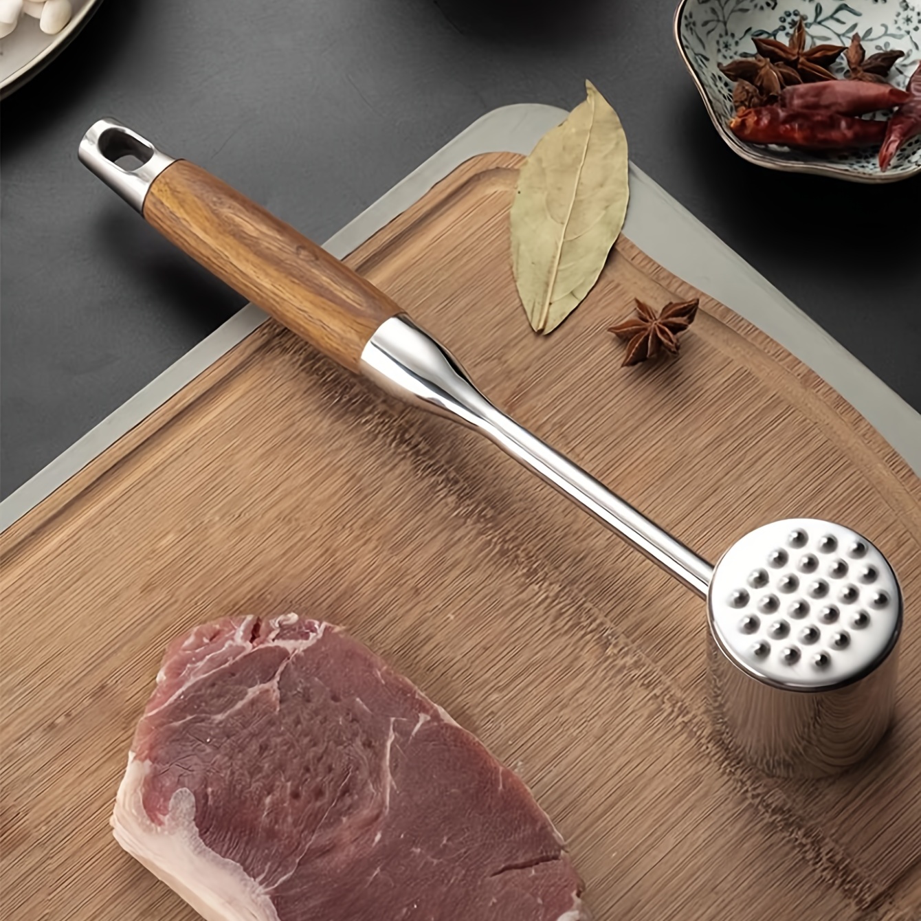 Ablandador de carne Durable Aguja ultra afilada Cuchilla Filete Martillo  triturador de carne