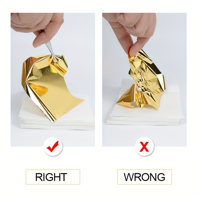 Glittering Gold Silver Foil Paper Perfect For Diy Art Crafts - Temu