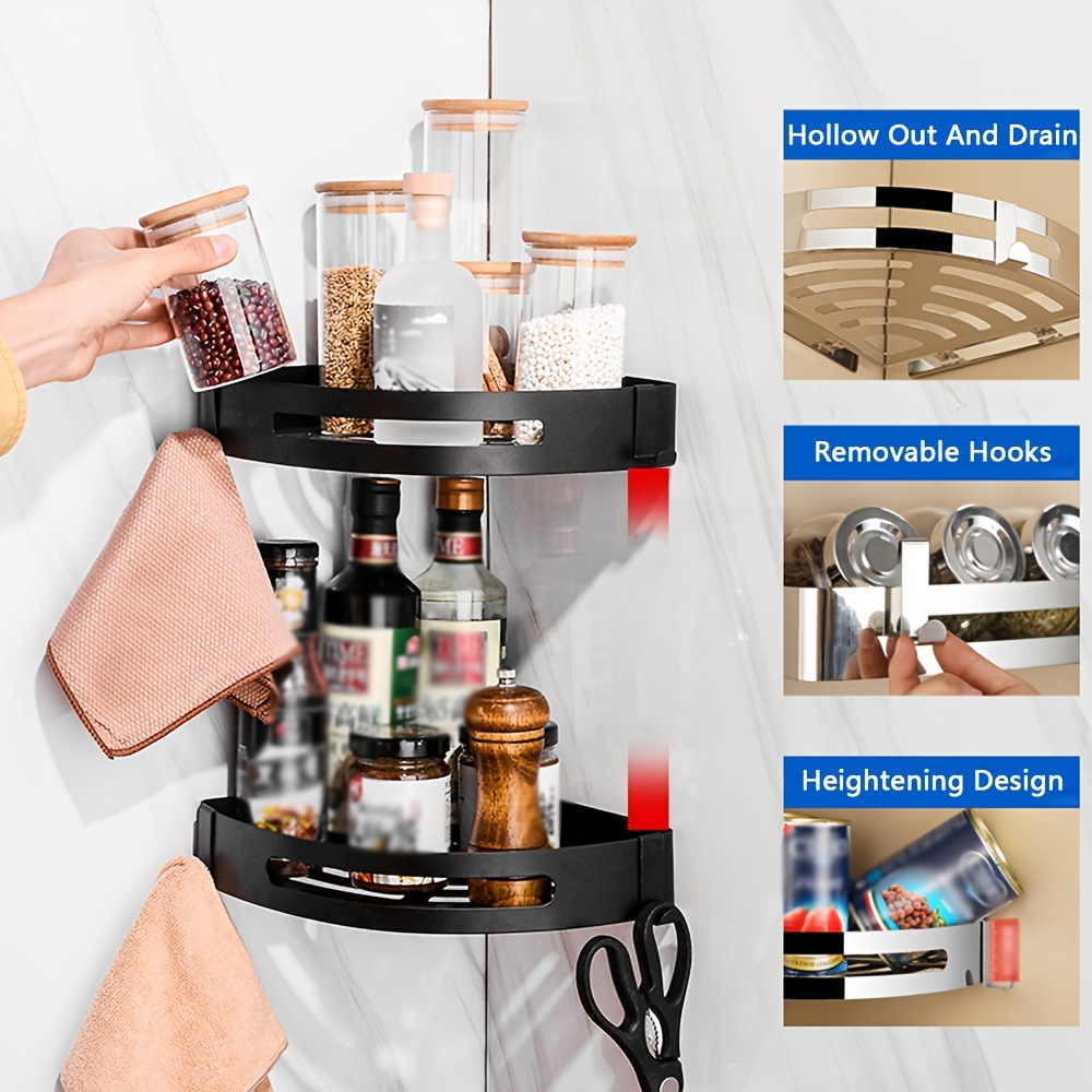  ODesign Shower Caddy Storage with Removable 4 Hooks
