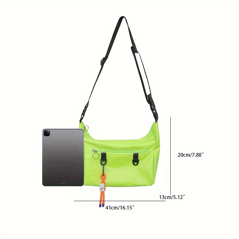 1pc Men's Crossbody Bag, Fashion And Generous Simple And Versatile Bag,  Zipper Position Random