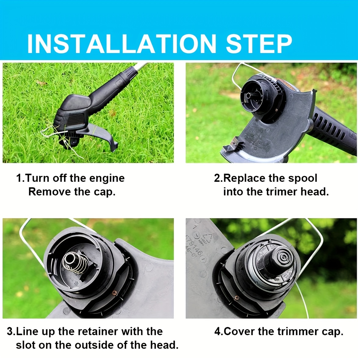 How to Change a String Trimmer Replacement Spool 
