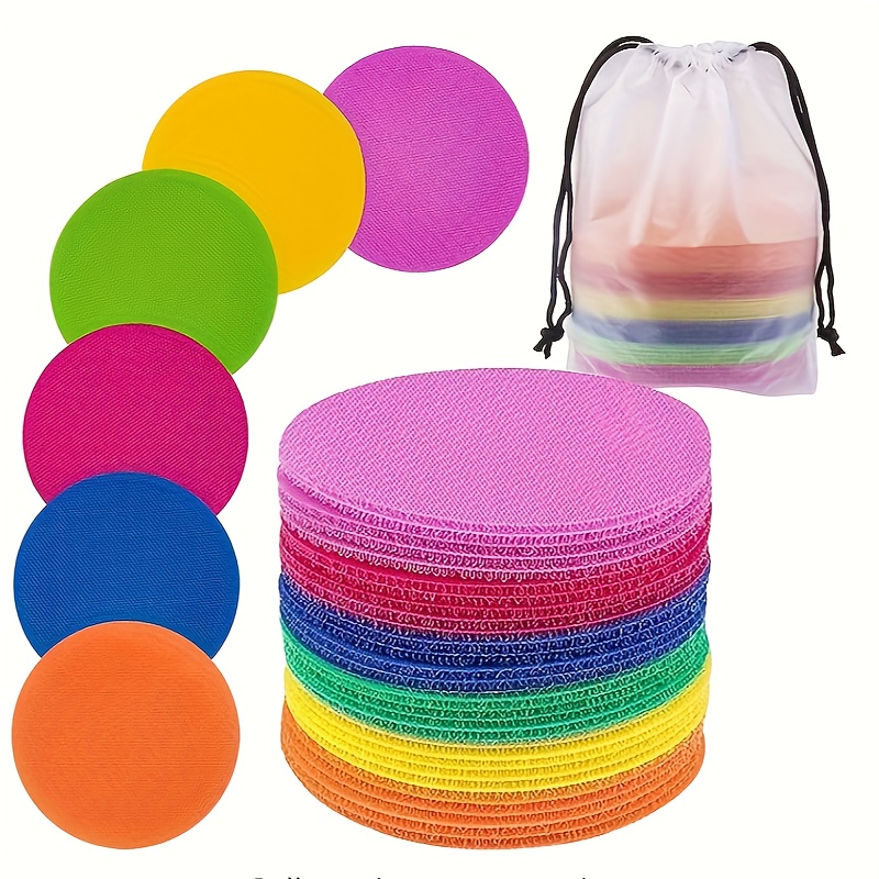 36 Pieces 4 Inch Colored Circle Magic Marker Mats and Star Markers - Ideal  for School Teaching and Kids Training
