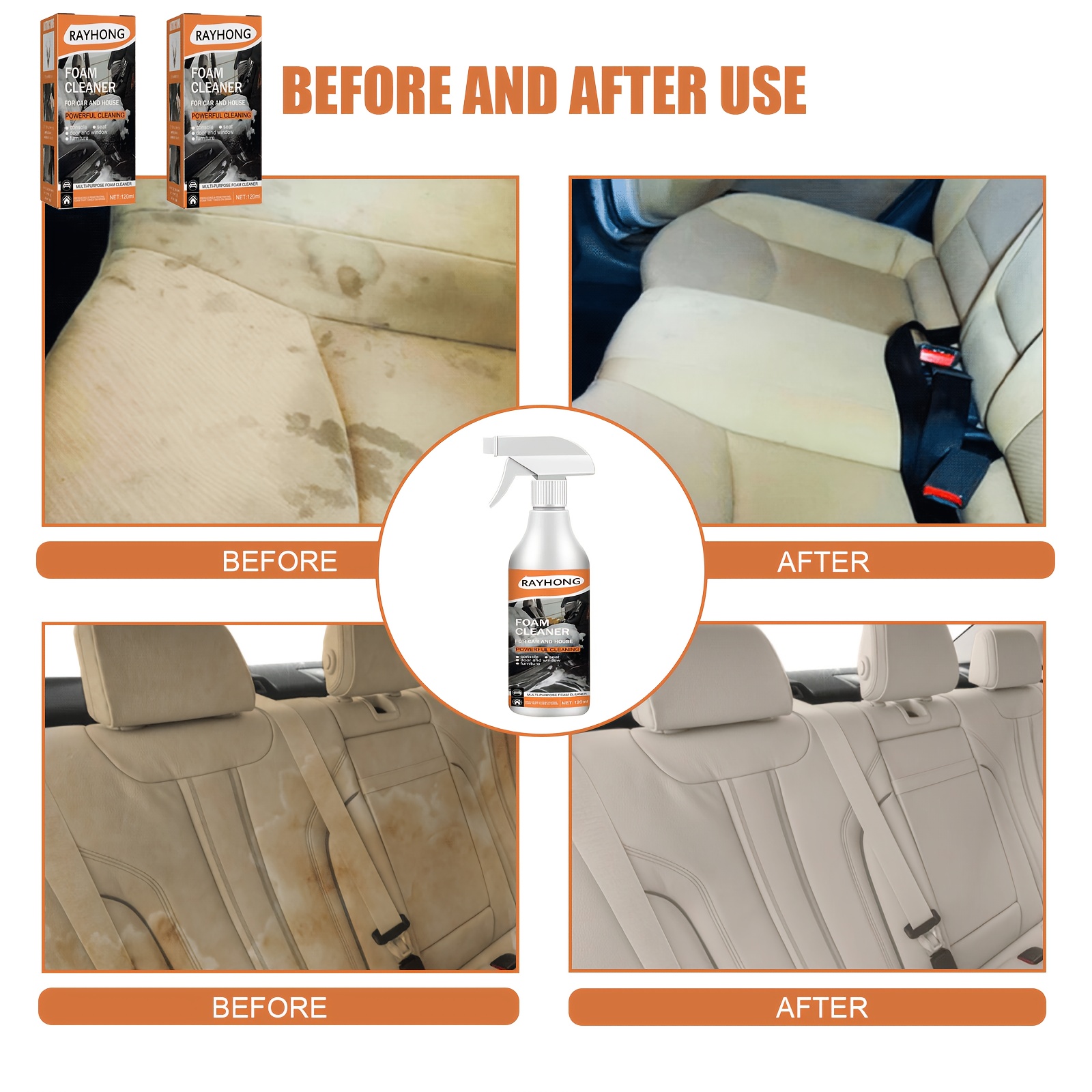 Car Interior Cleaner Non greasy Long Lasting Car - Temu