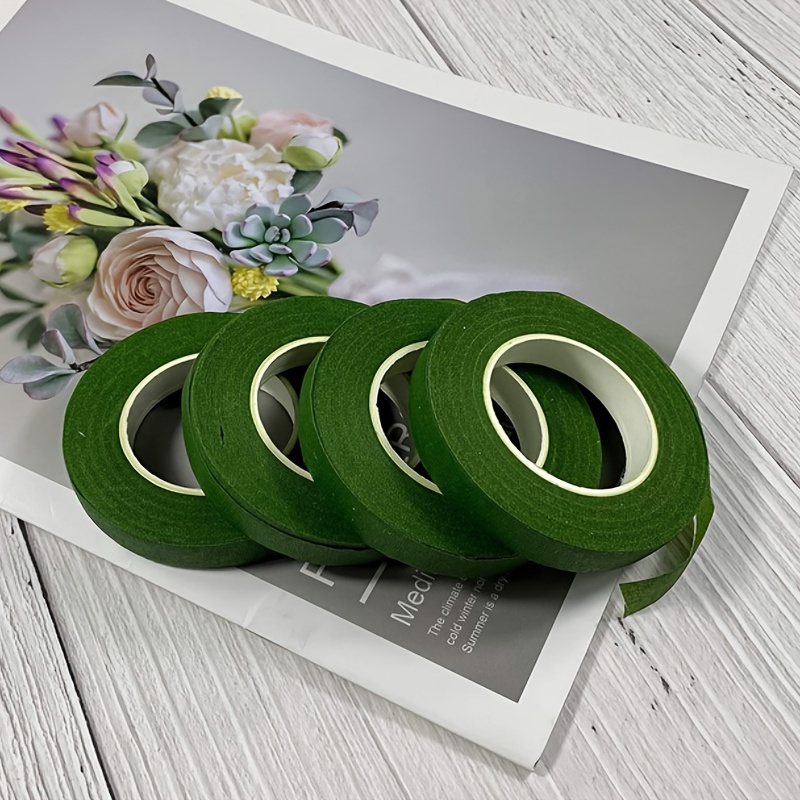 6 Colors Floral Tapes Flower Adhesives Stem Wrap Tape (dark Green
