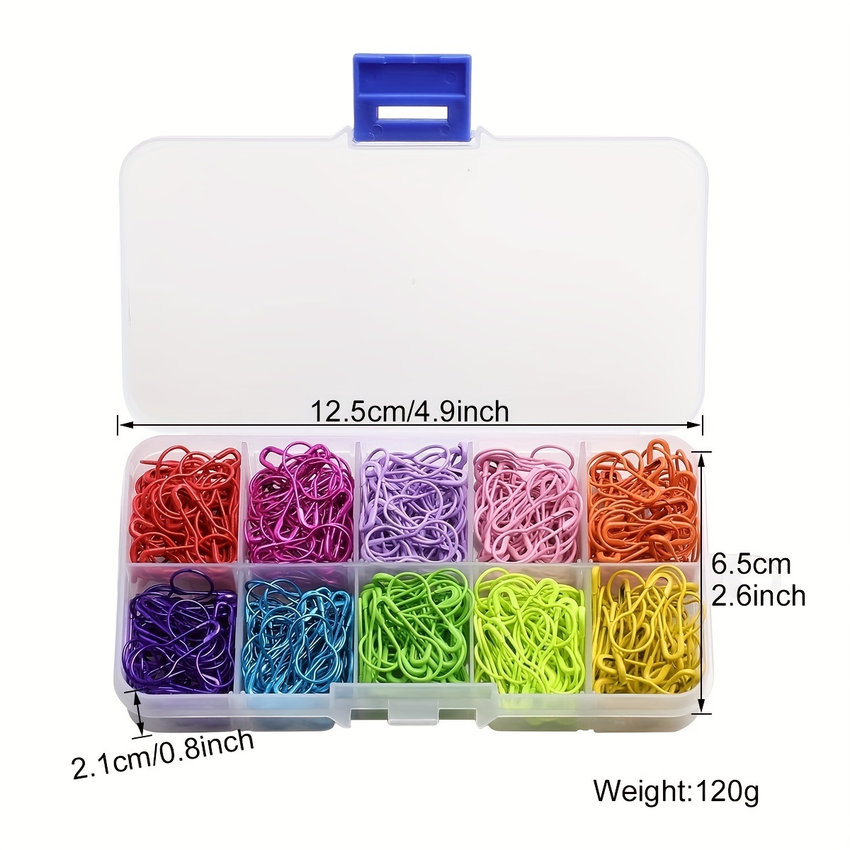 100Pcs Safety Pins Colored Safety Pins Metal Safety Pins with Storage Box Small  Safety Pins for Clothes DIY Crafts Sewing Home