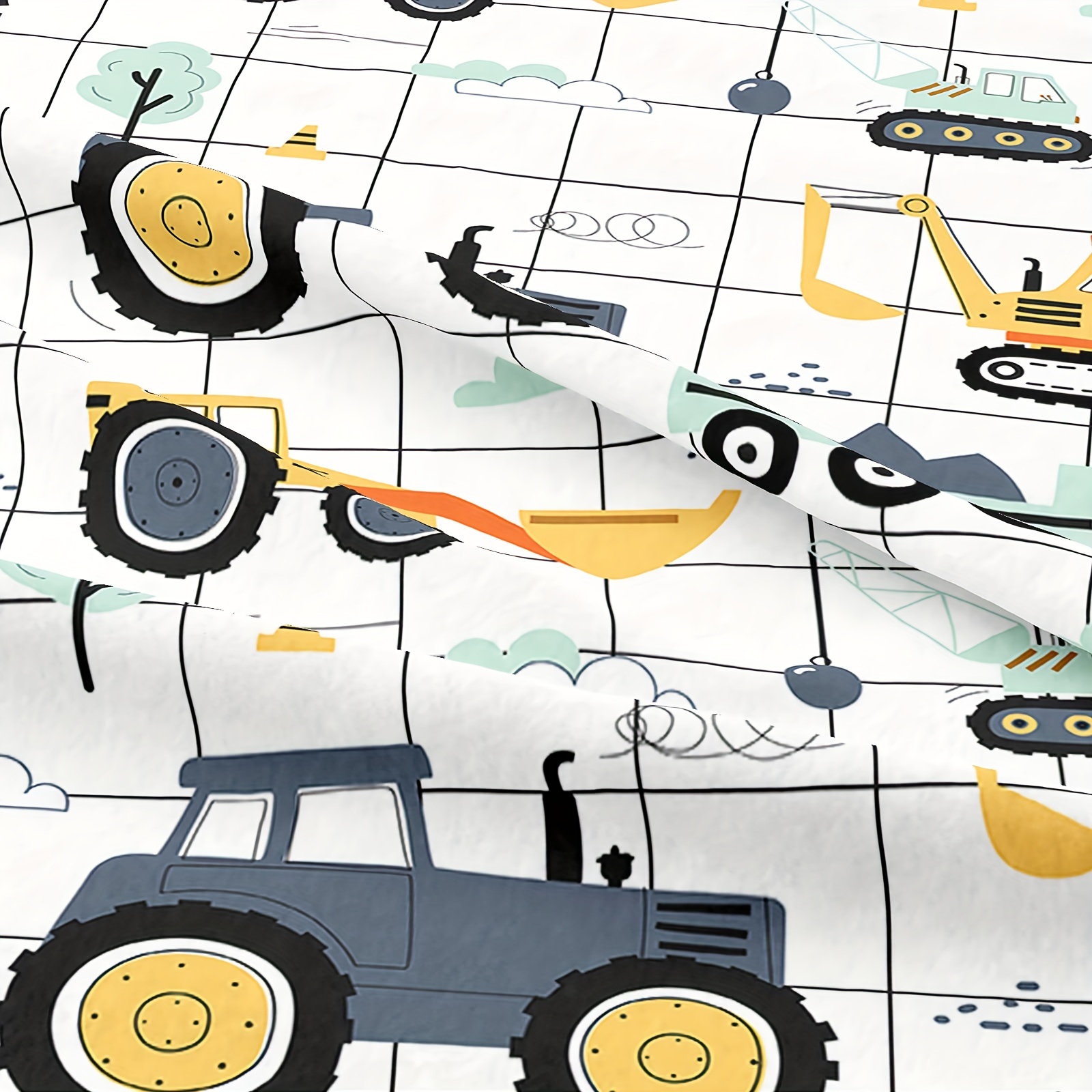 Caminhão e Escavadeira, Trator e Carrinhos, Desenho Animado de Carros