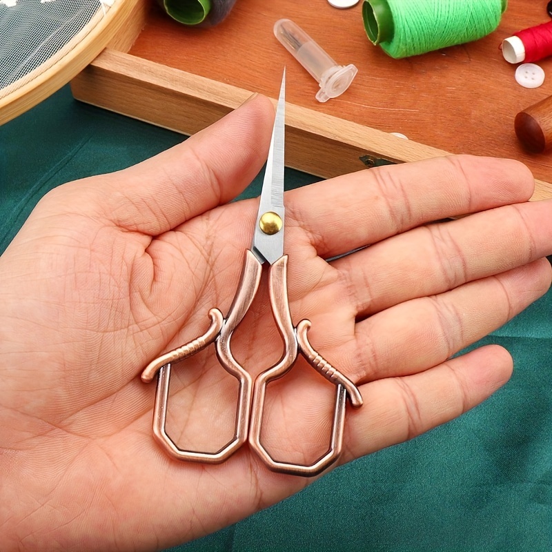 Needlepoint Scissors Small Retro Sharp Tip Scissors For Crafts, Handmade  Diy Tools, And Colorful Titanium Phoenix Scissors - Temu