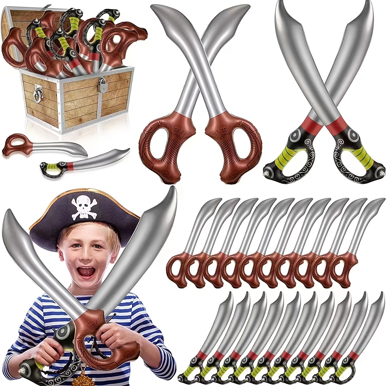 5 piezas de cuchillo pirata de plástico pequeña daga de asesino para  accesorios de disfraz de pirata, accesorios de fiesta de pirata,  suministros de