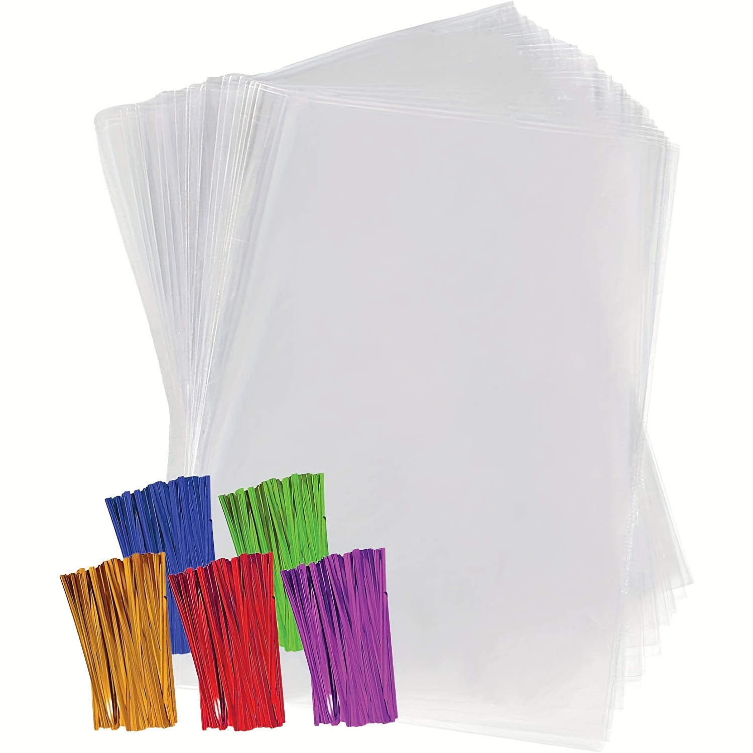 150 bolsas de celofán transparente de 5-1/2 pulgadas x 7-1/2 pulgadas,  fundas gruesas de plástico para tarjetas de felicitación, para tarjetas de  5 x