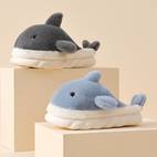 cute shark house slippers anti skid slip shoes indoor men