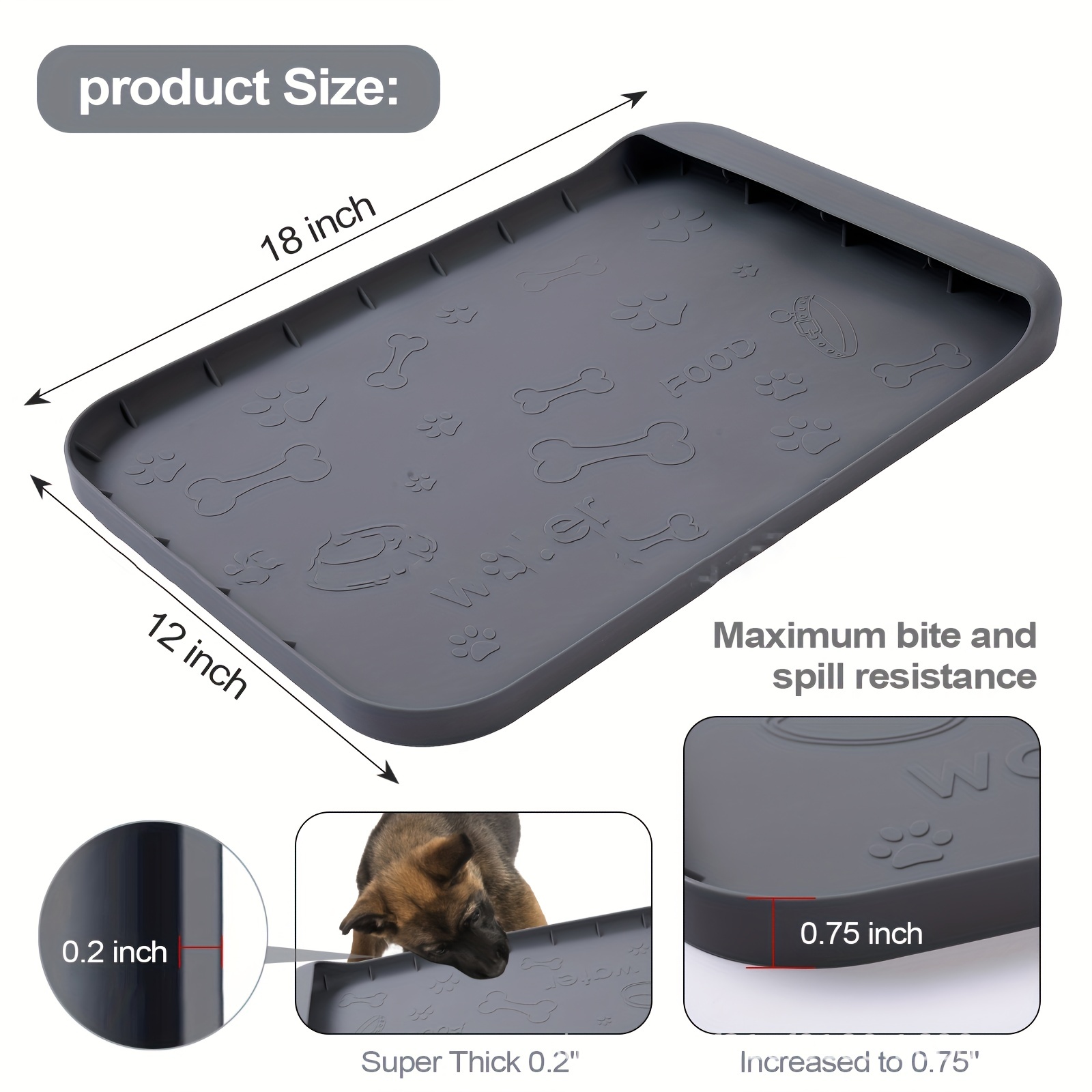 Dog water discount spill mat