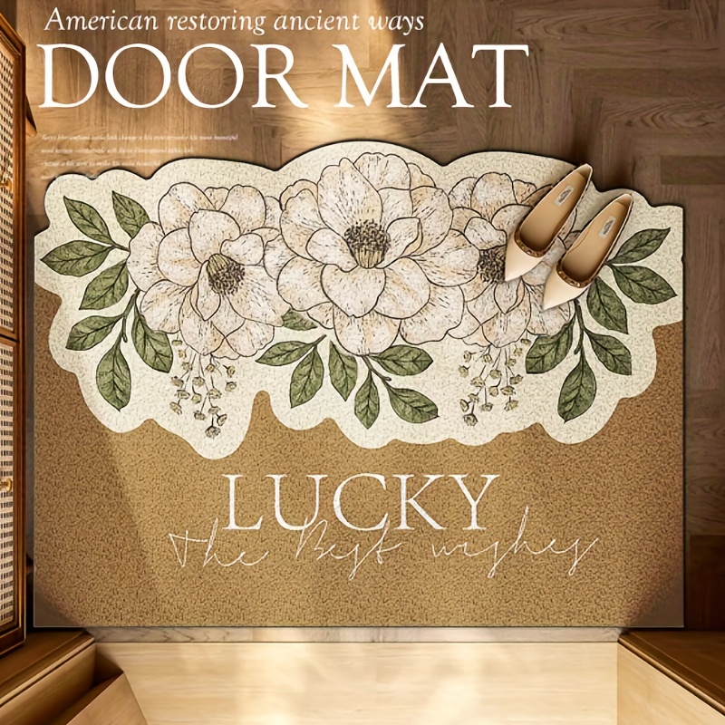 Floral Indoor Doormat Front Back Door Mat Non Slip Door Mats - Temu