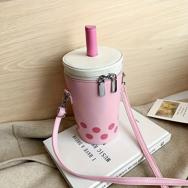 Mini Cute Milk Tea Novelty Bag, Kawaii Cartoon Crossbody Bag, Lovely  Creative Handbag & Shoulder Purse - Temu