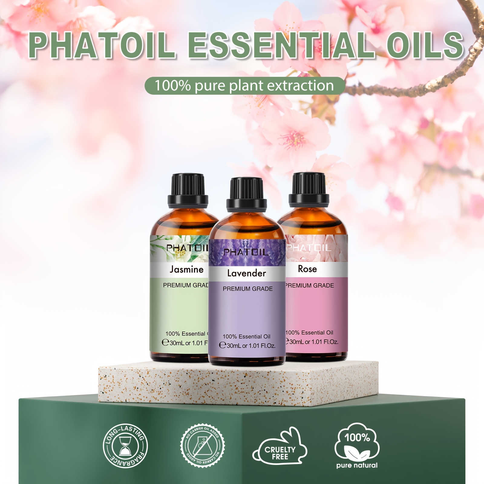  PHATOIL 15PCS Essential Oils Set - 5ml/0.17fl.oz