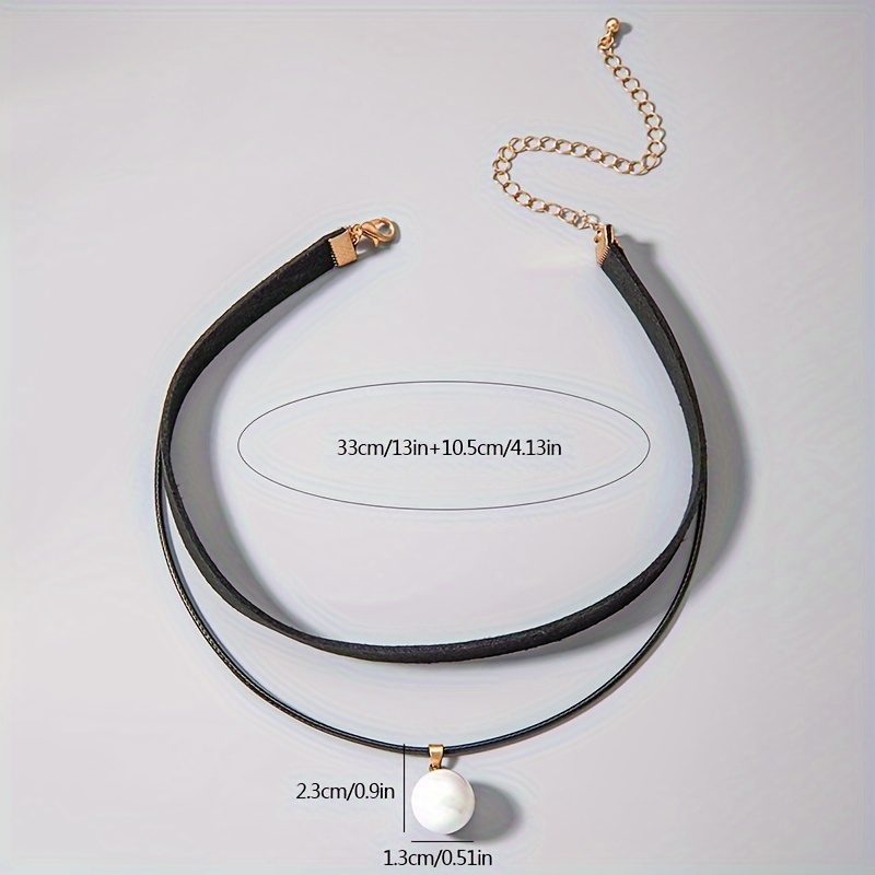 Black Choker Necklace For Women Adjustable Layered Velvet - Temu