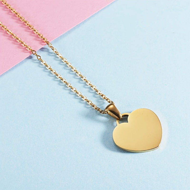 Personalised heart shaped on sale necklace