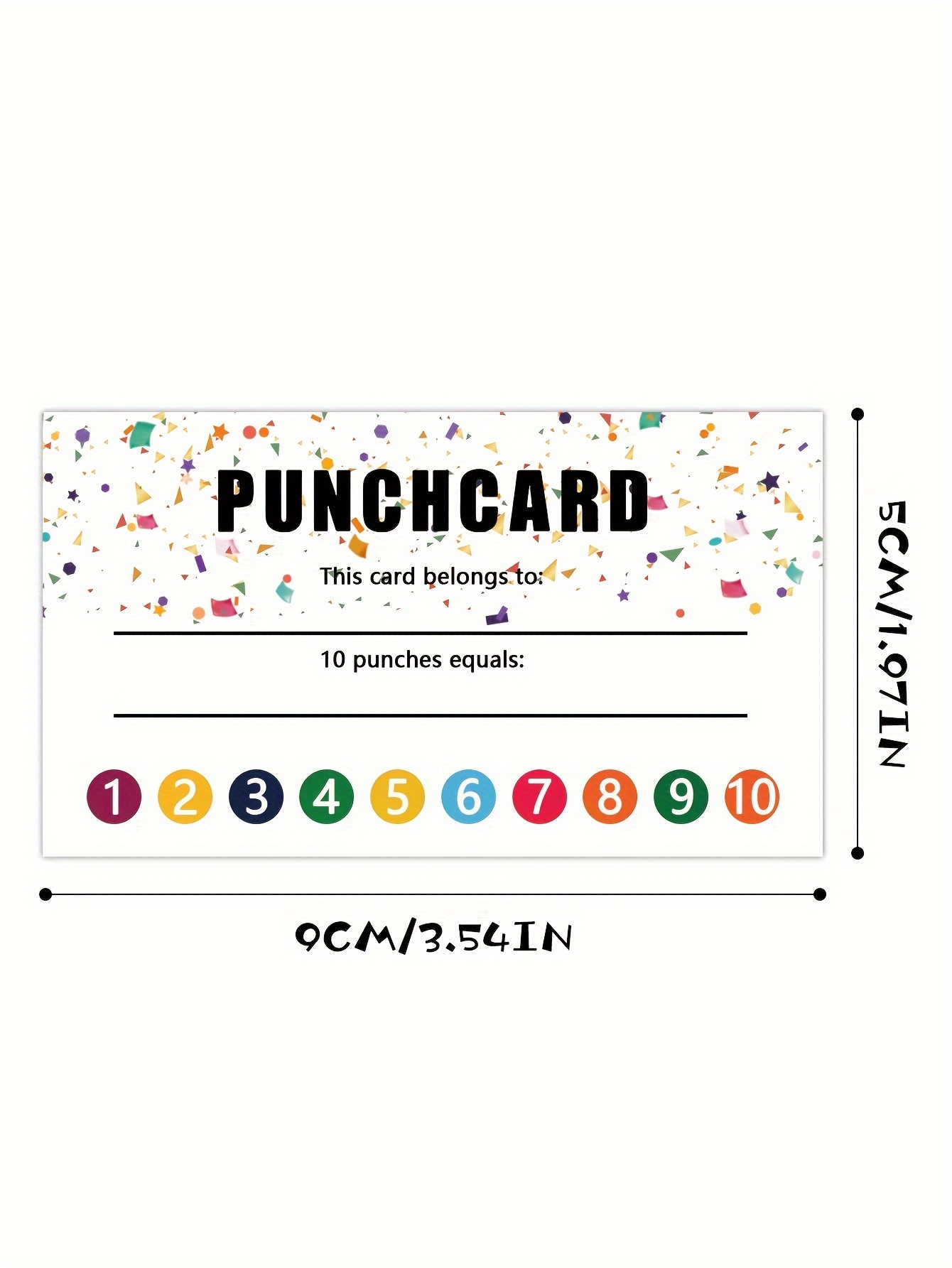 Punch Cards Cool Encouragement Cards Incentive Reward Card - Temu