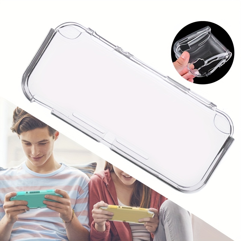 Funda de TPU para Nintendo Switch Lite, funda protectora transparente para  Nintendo Switch Lite con protector de pantalla de vidrio templado