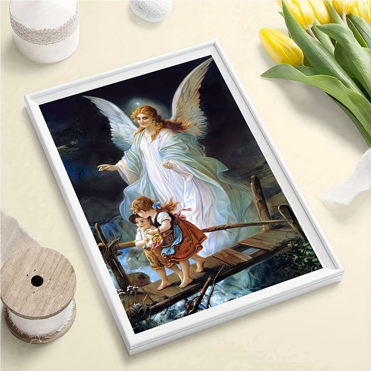 Diamond Painting Kits for Adults Beginner Kids, 5D Full Drill Religious  Diamond Paintings Christianity Mosaic Painting DIY Wall Decor, 12x16  (Picture#15) 