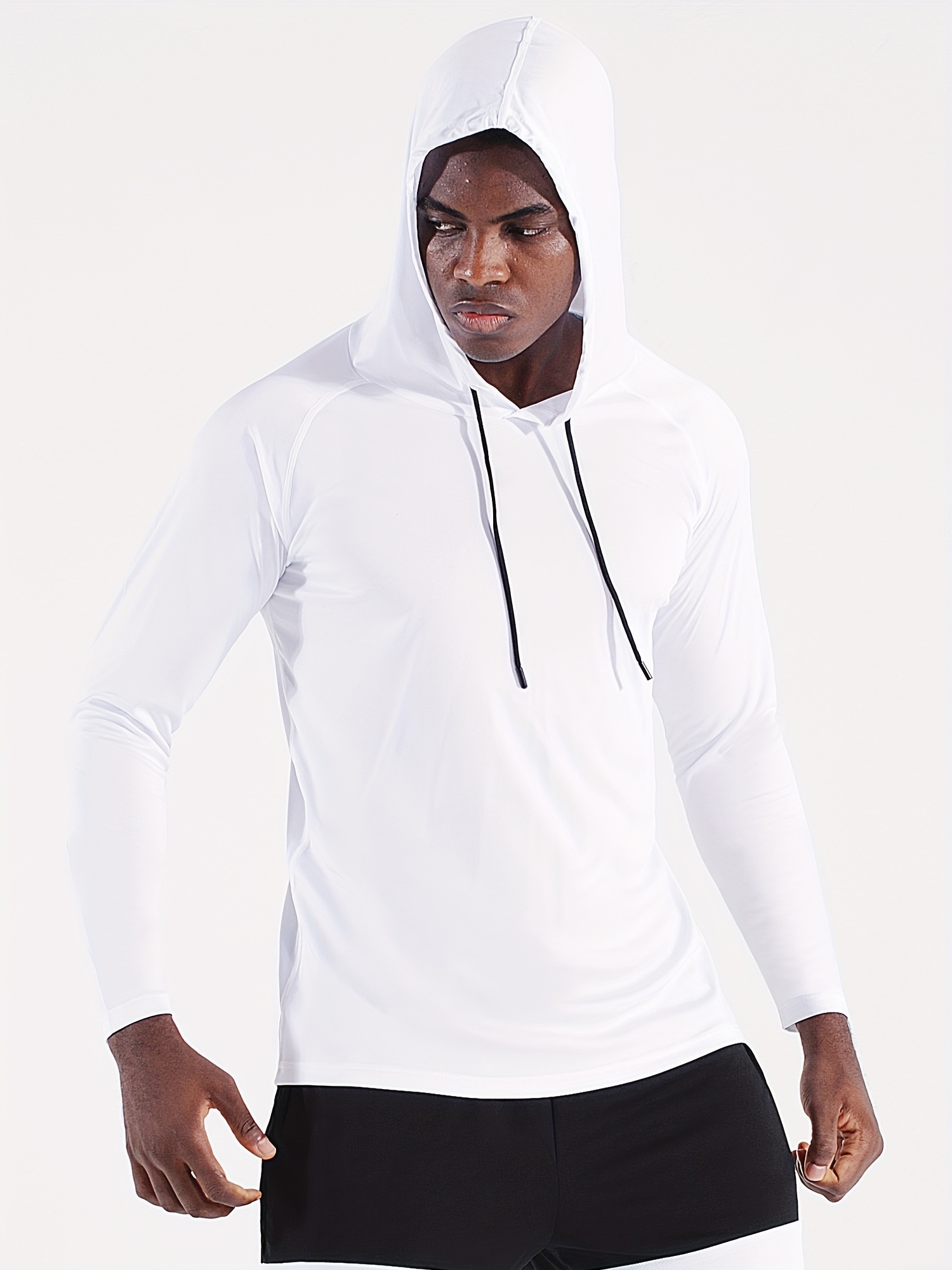 Buy Gaiam men sportswear fit long sleeve training hoodie white