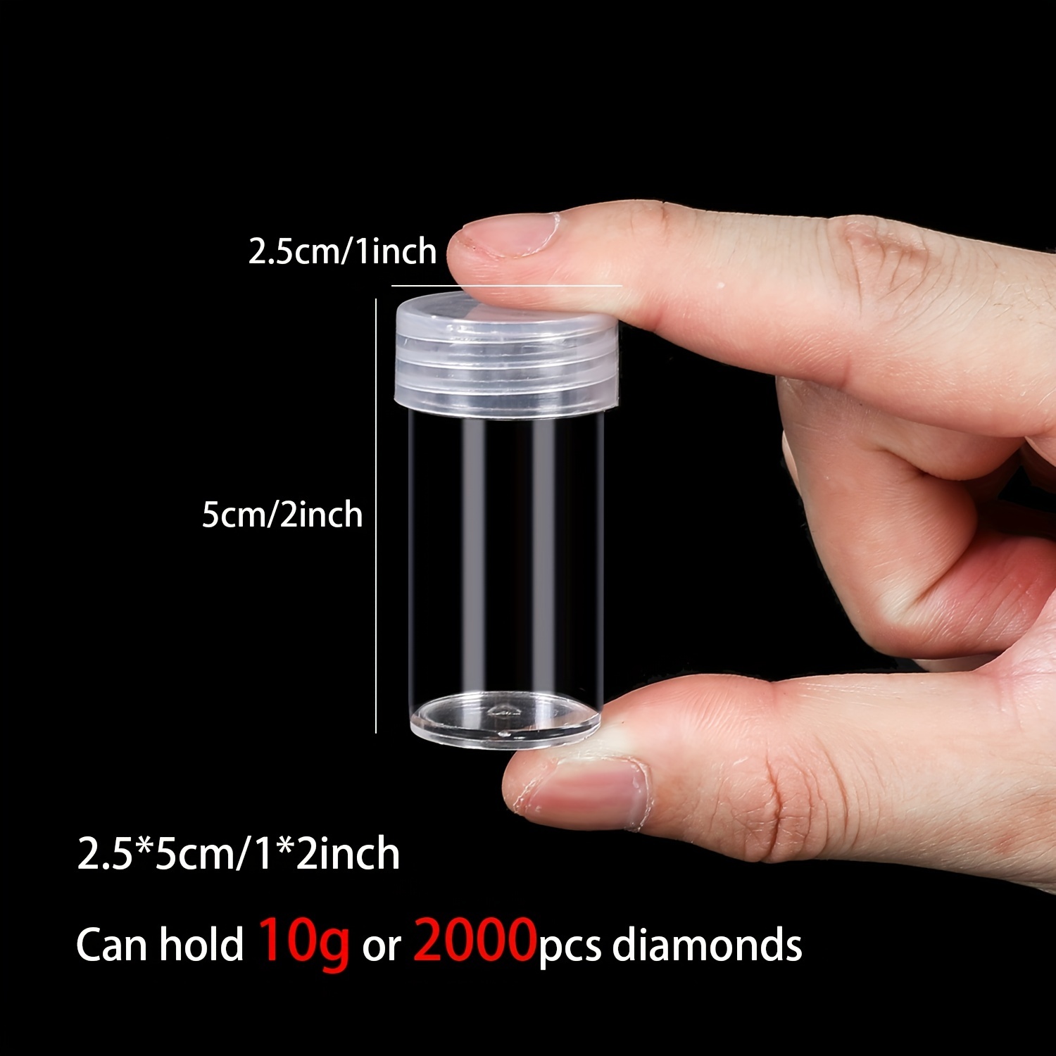 60 Slots Diamond Painting Storage Case, Shockproof Diamond Art Craft  Accessories Containers for Jewelry with 60 Plastic Jars - AliExpress