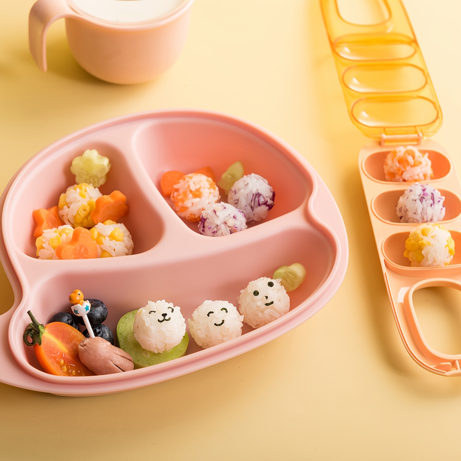 1pc Rice Ball Mold Shaker, Baby Rice Ball Maker, Kids Sushi Maker Mould,  Home DIY Rice Ball Mould, Food Grade Quality