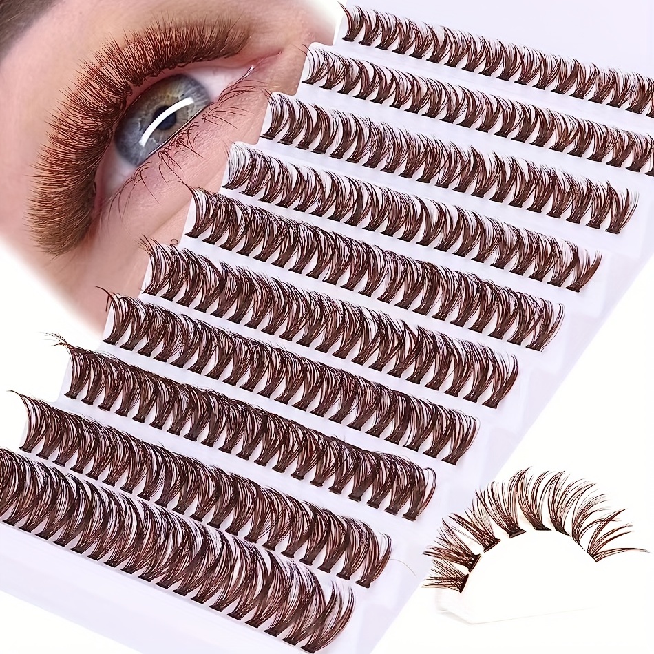Wispy Natural Look Individual Lashes D Curling DIY Cluster Eyelash Extension