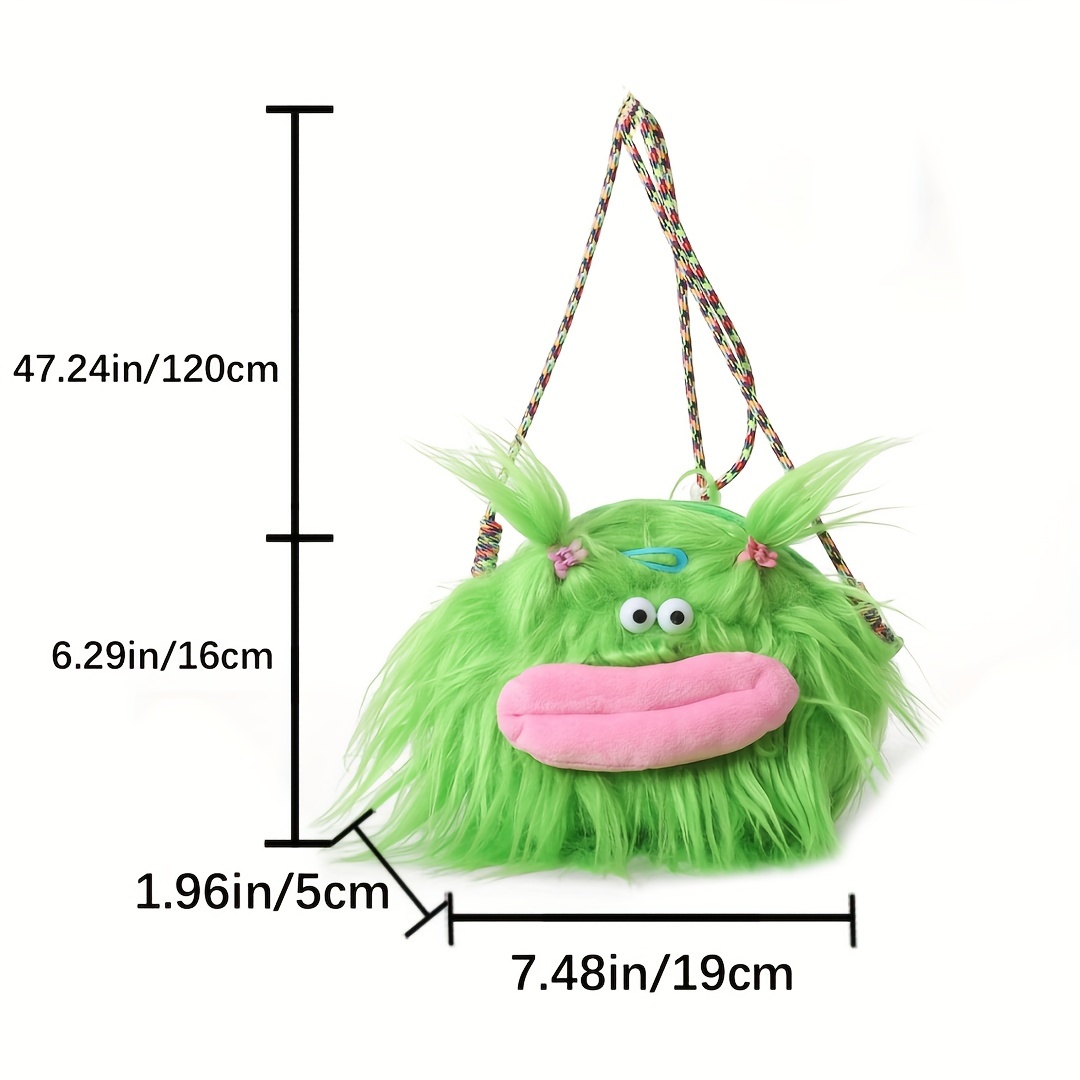 Fuffy Frog Soft Plush CrossBody Shoulder Backpack -  - World  of plushies