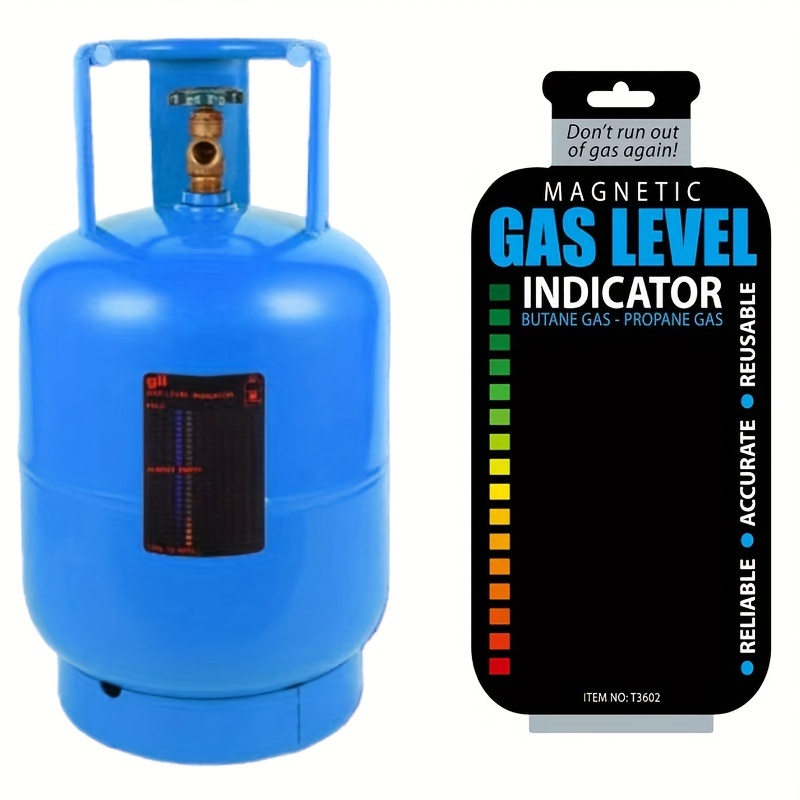 Magnetic Gas Cylinder Tool Gas Tank Level Indicator Propane Butane LPG Fuel  Gauge Caravan Bottle Temperature Measuring Stick
