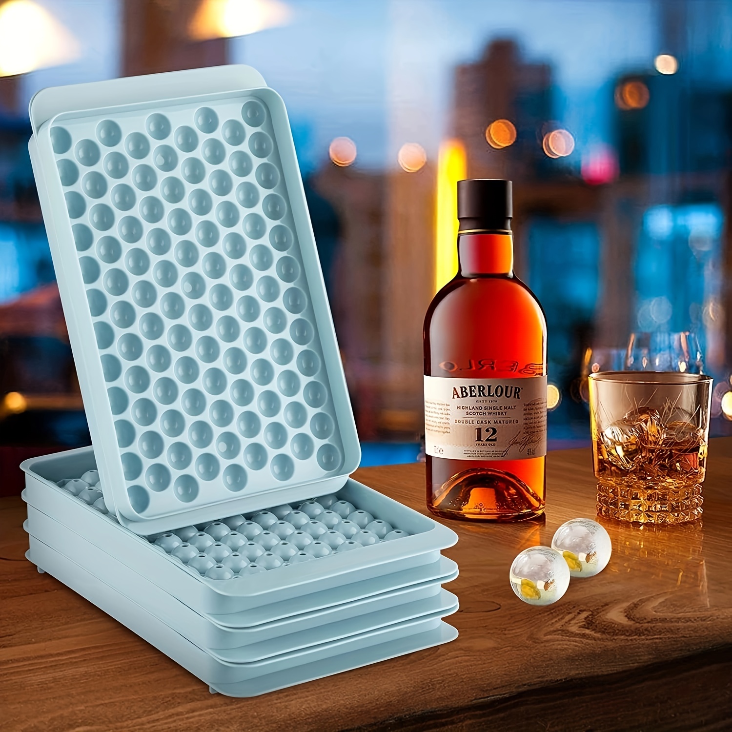 Ice Cube Tray Round Ice Cube Trays For Freezer, Easy-Release Ice
