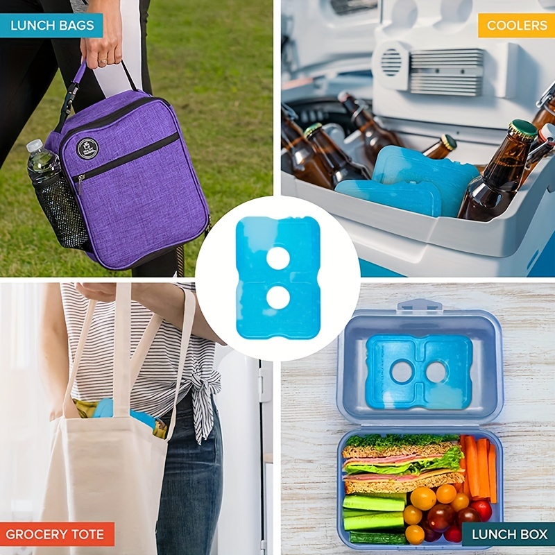 Long-lasting Reusable Cold Packs For Coolers, Lunch Bags, And Injuries -  Perfect For Beach, Fishing, And Home Kitchen Use - Temu