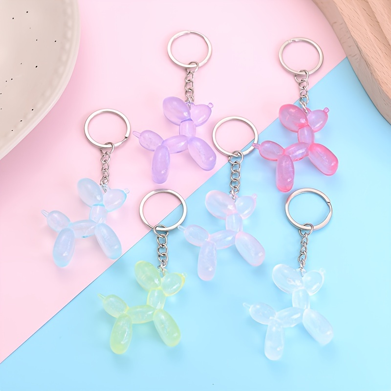 Balloon Dog Keychain, Cute Animal Balloon Puppy Keychain, Car Keys Keyring  Backpack Wallet Charm Pendant For Men - Temu