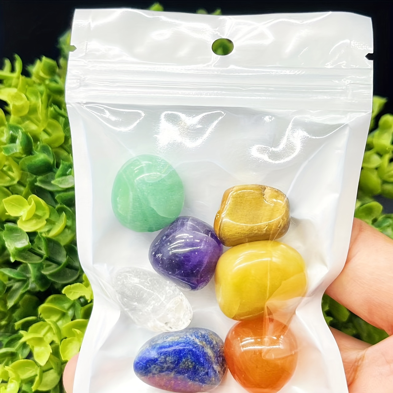 Natural Seven Tumbled Set Random Choices Genuine Polished - Temu United ...