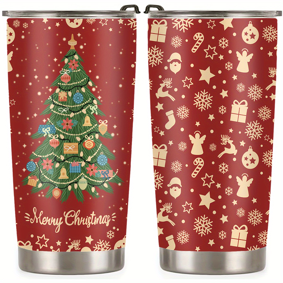 Merry & Bright Christmas 40 Oz Tumbler Cup – Enchanted Florist and