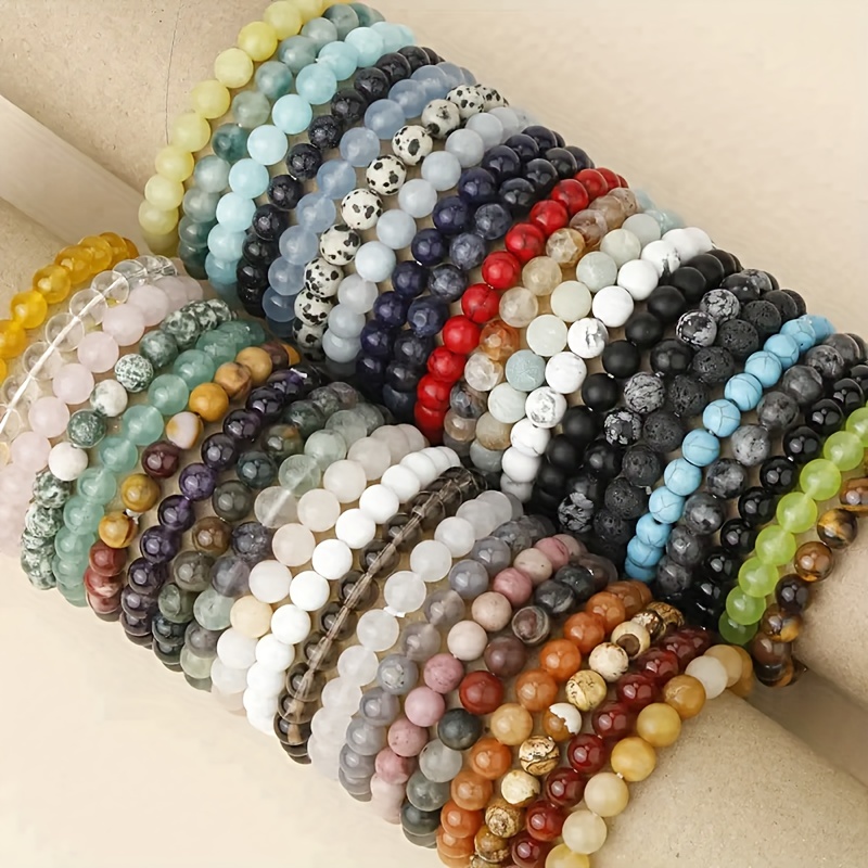Newest Cute Bag Charm Stretch Bracelets Bohemian Colorful 8mm Round Crystal  Beaded Bracelet Handmade Elastic Rope Women Jewelry - AliExpress