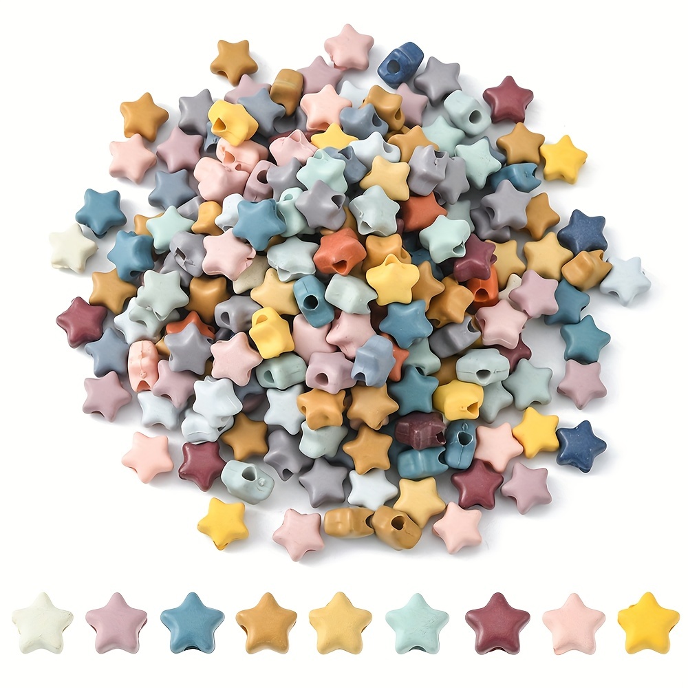 

About 50g A Pack Acrylic Beads Star Shape Random Mixed Bags Star Beads For Diy Jewelry Bracelets Necklaces Decoration Making