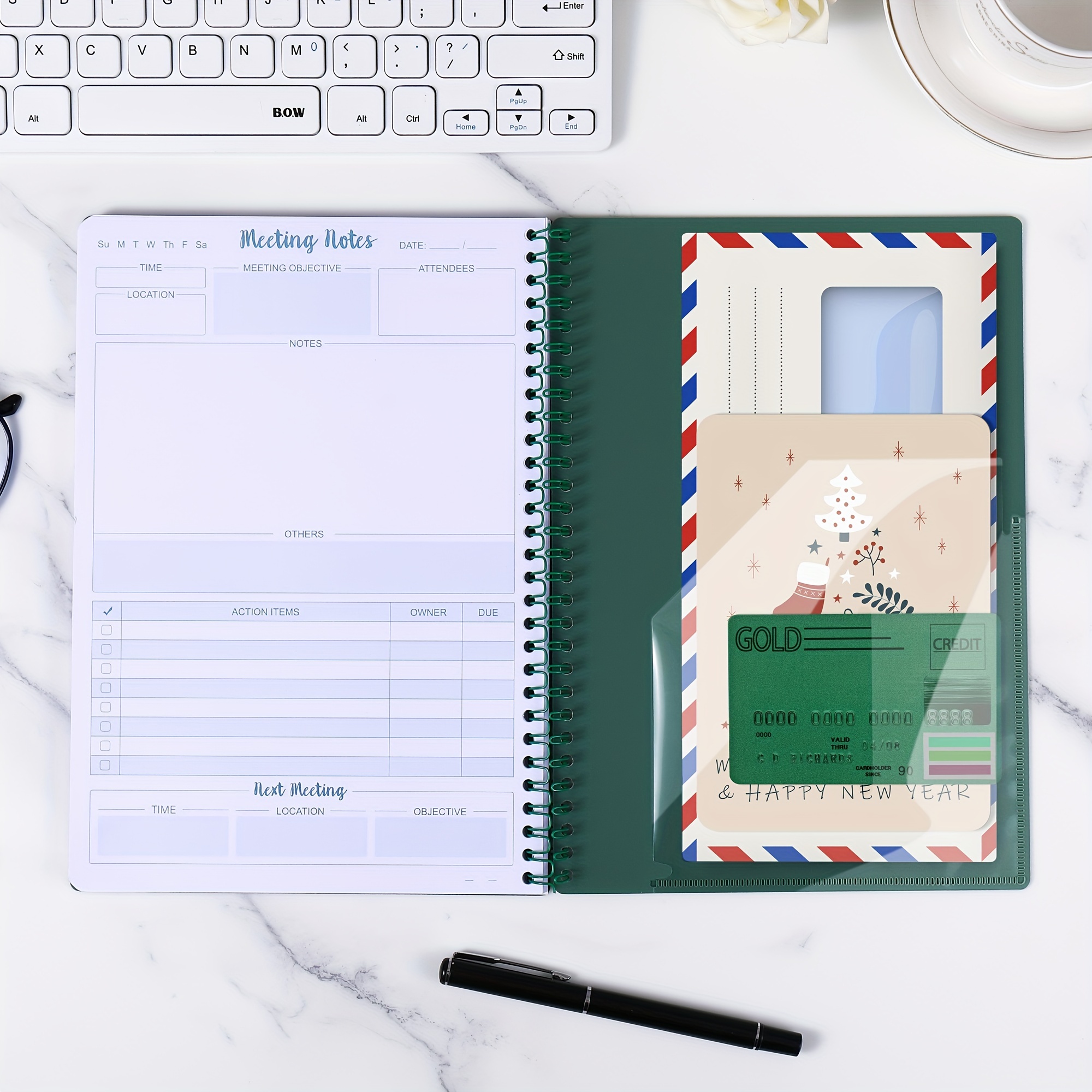 Work Meeting Notebook - Organize & Boost Productivity - Great for Office