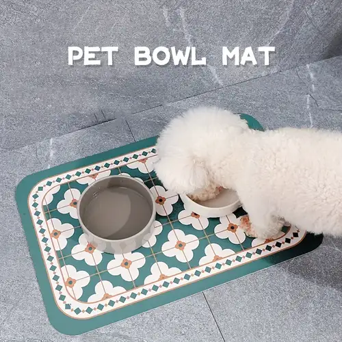 ZK30 3Colors Easy Clean Waterproof Non-slip Pet Mat For Cat Silicone Pet  Food Mat Pet Bowl Drinking Water Pad Dog Feeding Mat