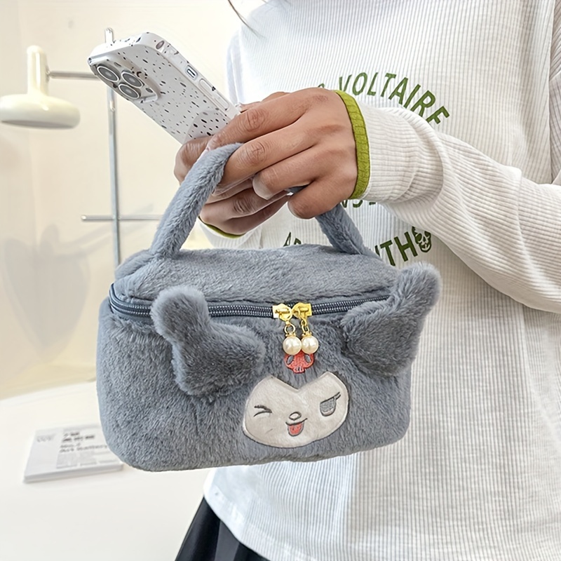 Sac à main Kuromi de 21cm pour filles, sac à cosmétiques, mignon