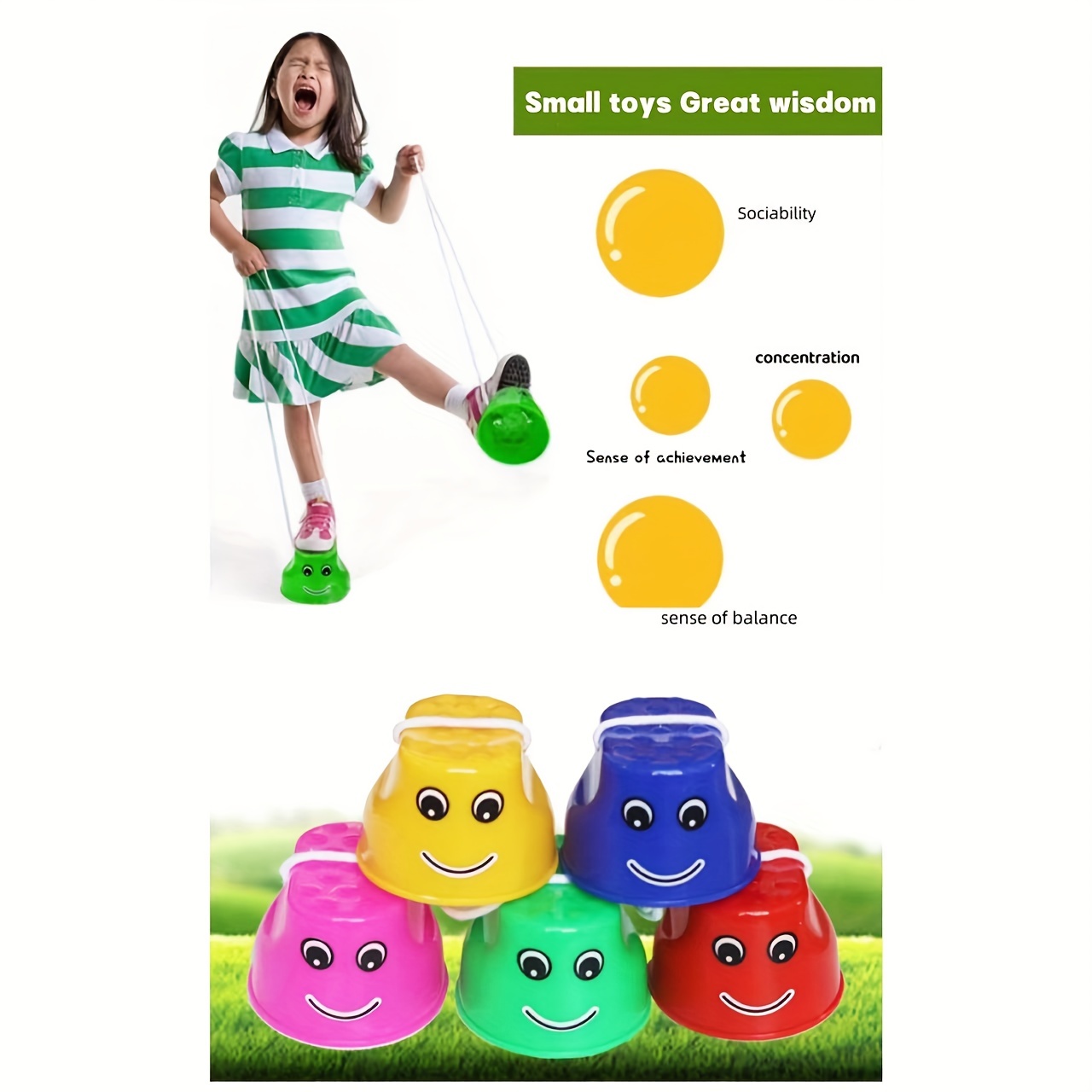  12 Pairs Balancing Stilts for Kids Walking Bucket Stilts  Plastic Walking Stilts Toy with Adjustable Rope for Preschool Playground  Indoor Outdoor Obstacle Course Games, Red, Yellow, Green, Blue : Toys 
