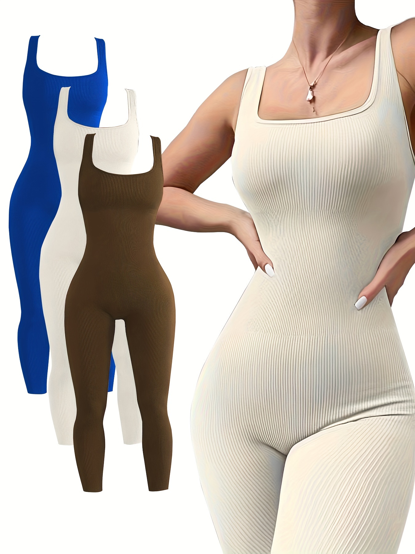 Women's Sexy Yoga Tummy Control Workout Bodysuit Long Sleeve - Temu