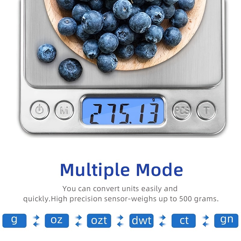 Digital Kitchen Food Cooking Scale Weight Balance in Pounds, Grams