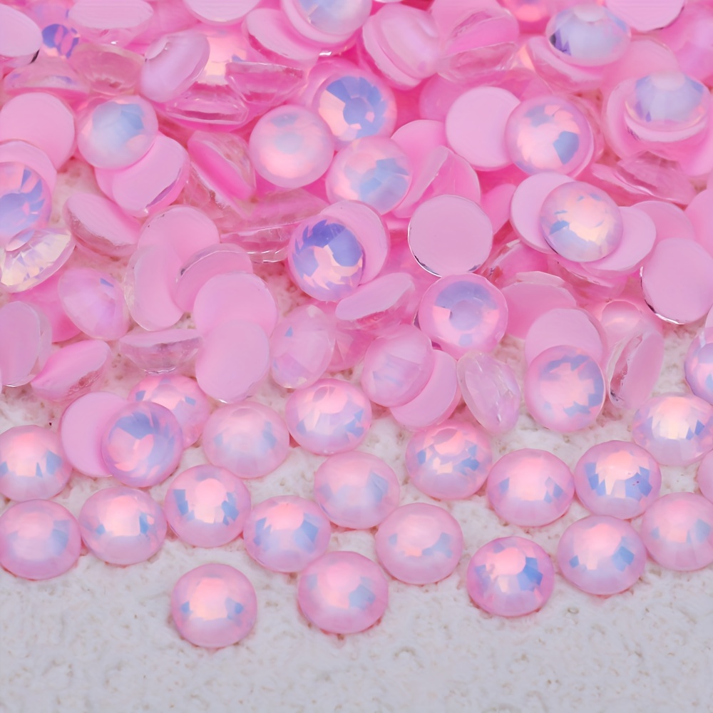 beadsland Flat Back Crystal Rhinestones Round Gems, Light Pink (1.3-1.4mm)  SS3/1440pcs