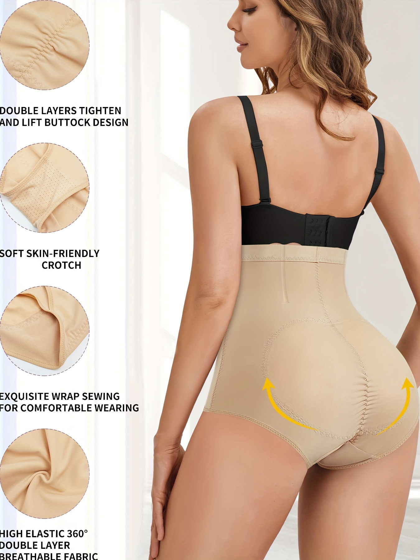 Body Shaper High Waist Tummy Trainer Control Panties Black Butt Lifter –  WOW Shapers