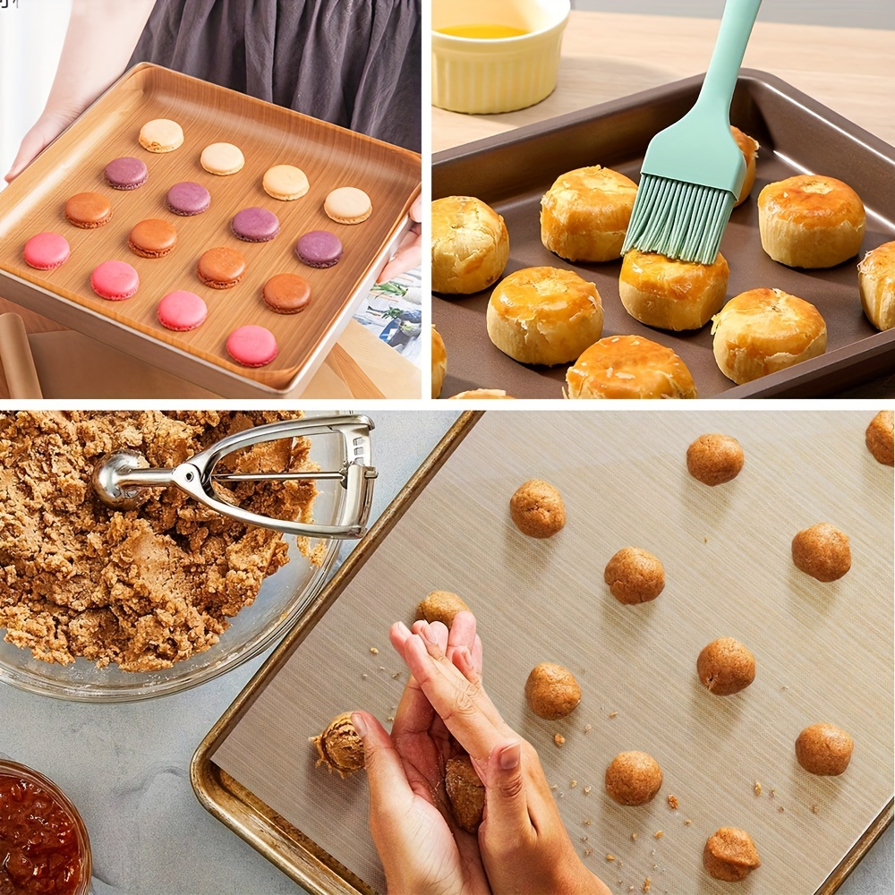 Baking Mat Liners Cookie Sheet Parchment Paper Baking Liners Sheets Pan  liner Cookie Sheet Paper Non-Stick for Bread Making Pastry Macarons Biscuit
